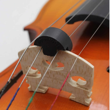 thumbnail image 2 of Futheda 4/4 Violin Mute Acoustic Electric Heavy Claw Rubber 2 of 14